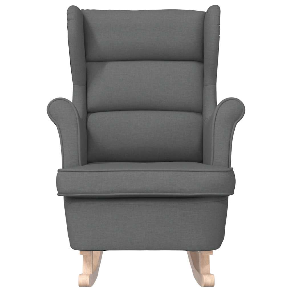 Schaukelsessel Dunkelgrau 74x90x102 cm Stoff