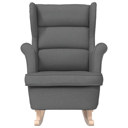 Schaukelsessel Dunkelgrau 74x90x102 cm Stoff