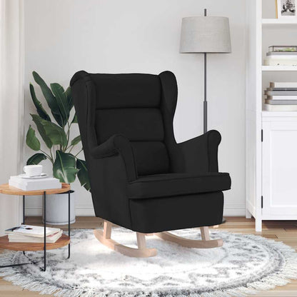 Schaukelsessel Schwarz 74x90x102 cm Stoff