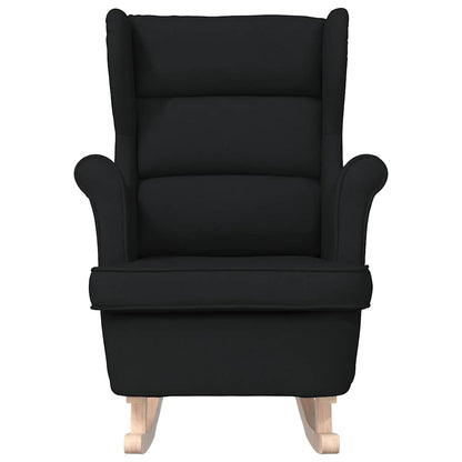 Schaukelsessel Schwarz 74x90x102 cm Stoff