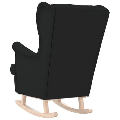 Schaukelsessel Schwarz 74x90x102 cm Stoff