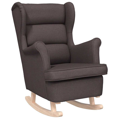 Schaukelsessel Dunkelbraun 74x90x102 cm Stoff