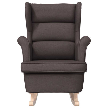 Schaukelsessel Dunkelbraun 74x90x102 cm Stoff