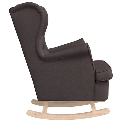 Schaukelsessel Dunkelbraun 74x90x102 cm Stoff