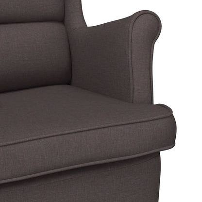 Schaukelsessel Dunkelbraun 74x90x102 cm Stoff