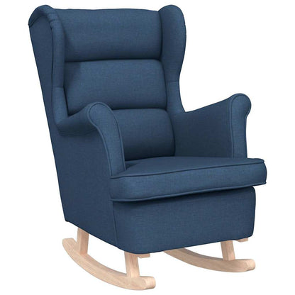Schaukelsessel Blau 74x90x102 cm Stoff