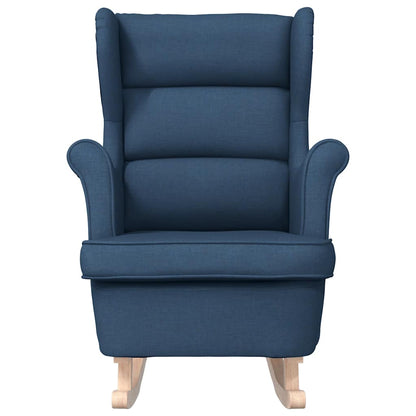 Schaukelsessel Blau 74x90x102 cm Stoff