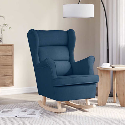 Schaukelsessel Blau 74x90x102 cm Stoff