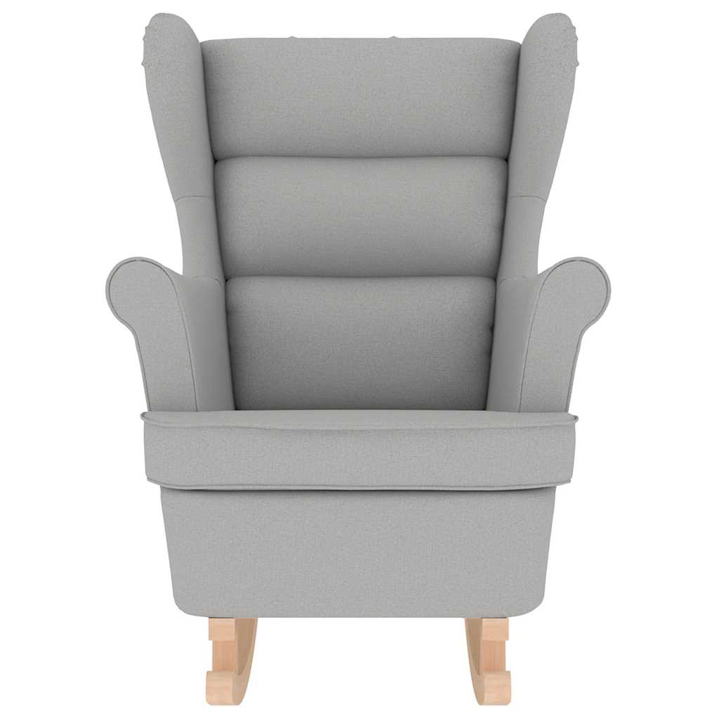 Fauteuil à bascule nuage gris 74x90x102 cm tissu