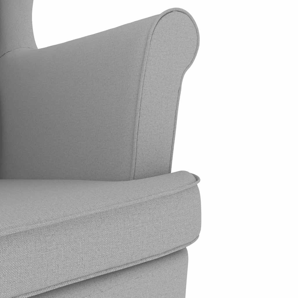 Fauteuil à bascule nuage gris 74x90x102 cm tissu