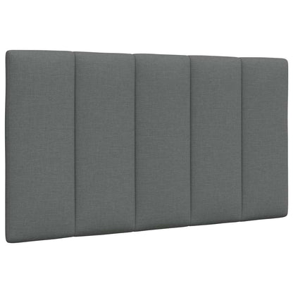 Kopfteil-Kissen "Hanko" Dunkelgrau 80 cm Stoff