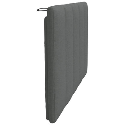 Kopfteil-Kissen "Hanko" Dunkelgrau 80 cm Stoff