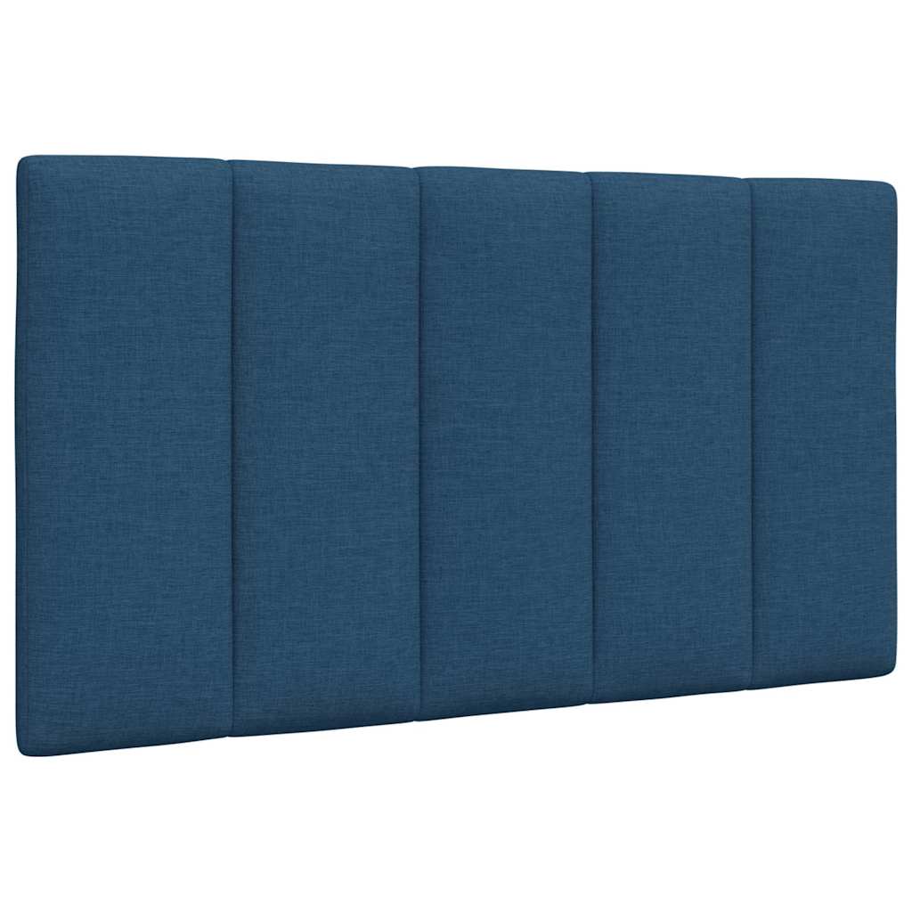 Kopfteil-Kissen "Hanko" Blau 80 cm Stoff