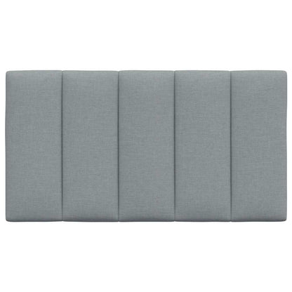 Kopfteil-Kissen "Hanko" Hellgrau 90 cm Stoff