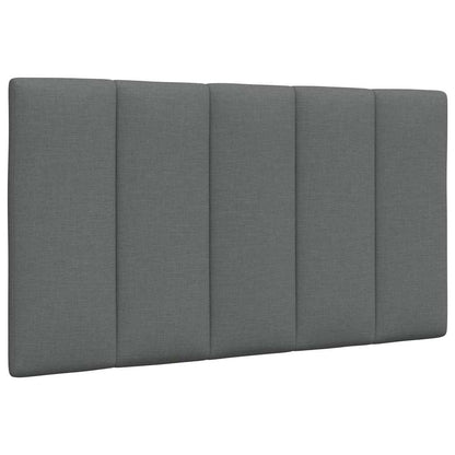 Kopfteil-Kissen "Hanko" Dunkelgrau 90 cm Stoff