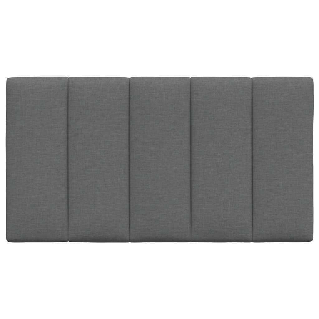 Kopfteil-Kissen "Hanko" Dunkelgrau 90 cm Stoff