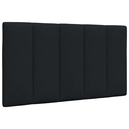 Kopfteil-Kissen "Hanko" Schwarz 90 cm Stoff