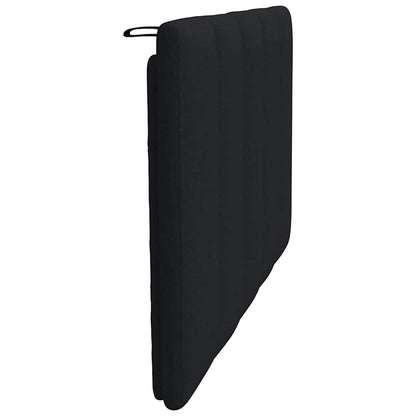 Kopfteil-Kissen "Hanko" Schwarz 90 cm Stoff