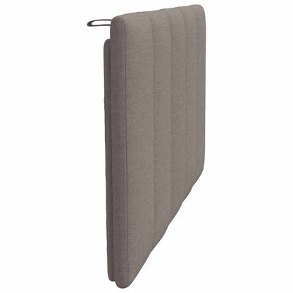 Kopfteil-Kissen "Hanko" Taupe 90 cm Stoff