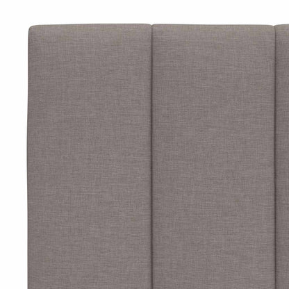 Kopfteil-Kissen "Hanko" Taupe 90 cm Stoff
