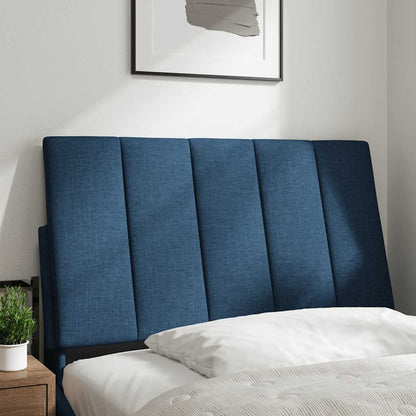 Kopfteil-Kissen "Hanko" Blau 90 cm Stoff