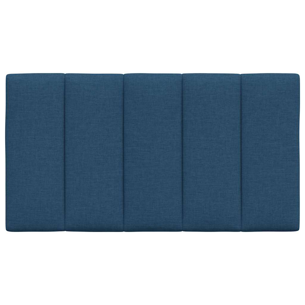 Kopfteil-Kissen "Hanko" Blau 90 cm Stoff