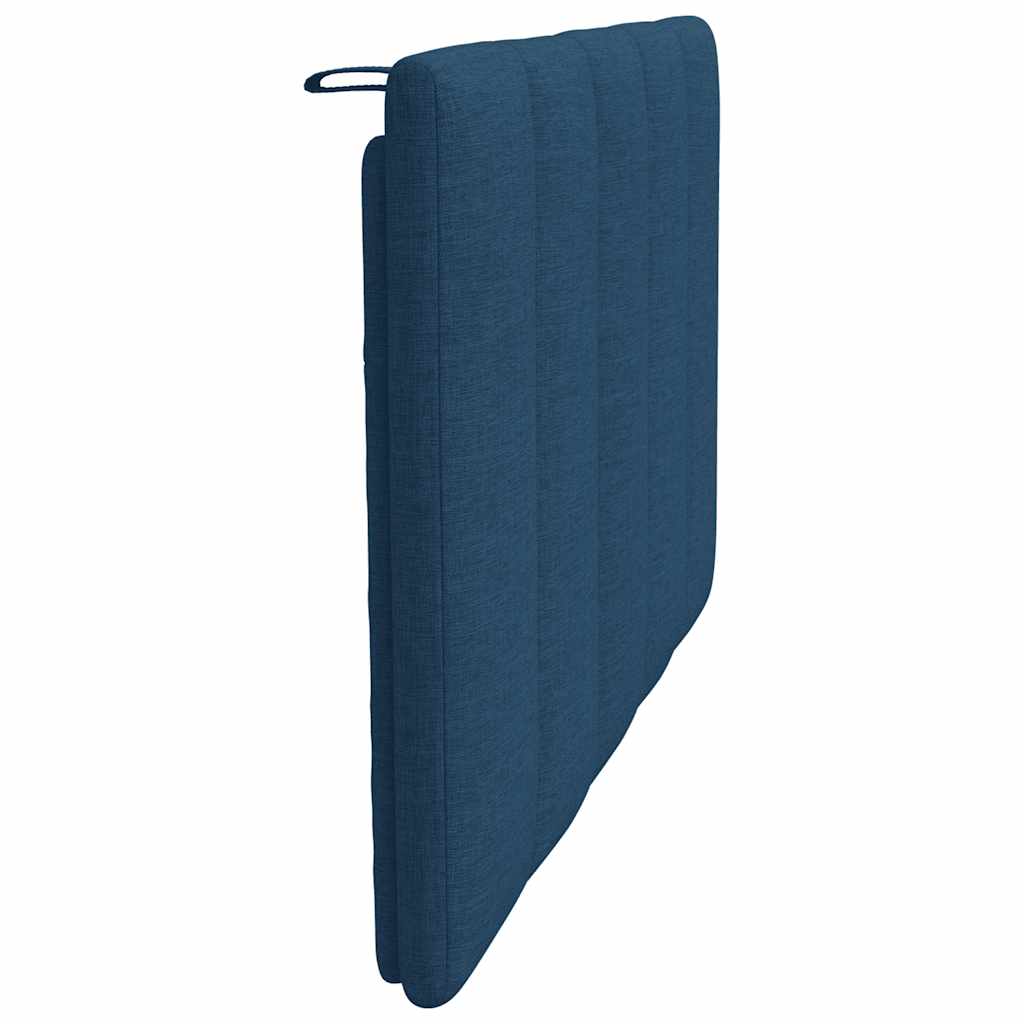 Kopfteil-Kissen "Hanko" Blau 90 cm Stoff