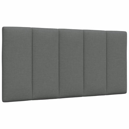 Kopfteil-Kissen "Hanko" Dunkelgrau 100 cm Stoff