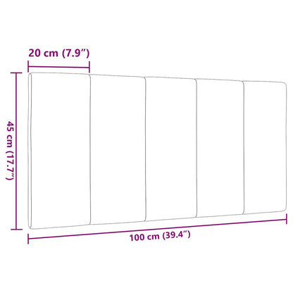 Kopfteil-Kissen "Hanko" Dunkelgrau 100 cm Stoff