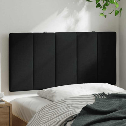 Kopfteil-Kissen "Hanko" Schwarz 100 cm Stoff