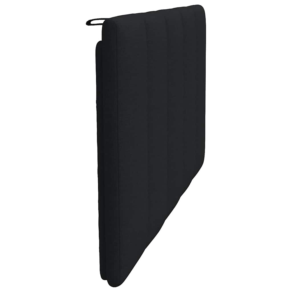 Kopfteil-Kissen "Hanko" Schwarz 100 cm Stoff