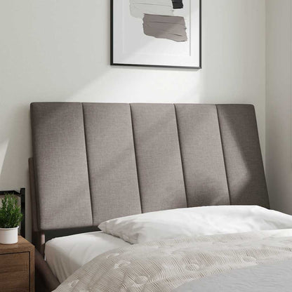 Kopfteil-Kissen "Hanko" Taupe 100 cm Stoff