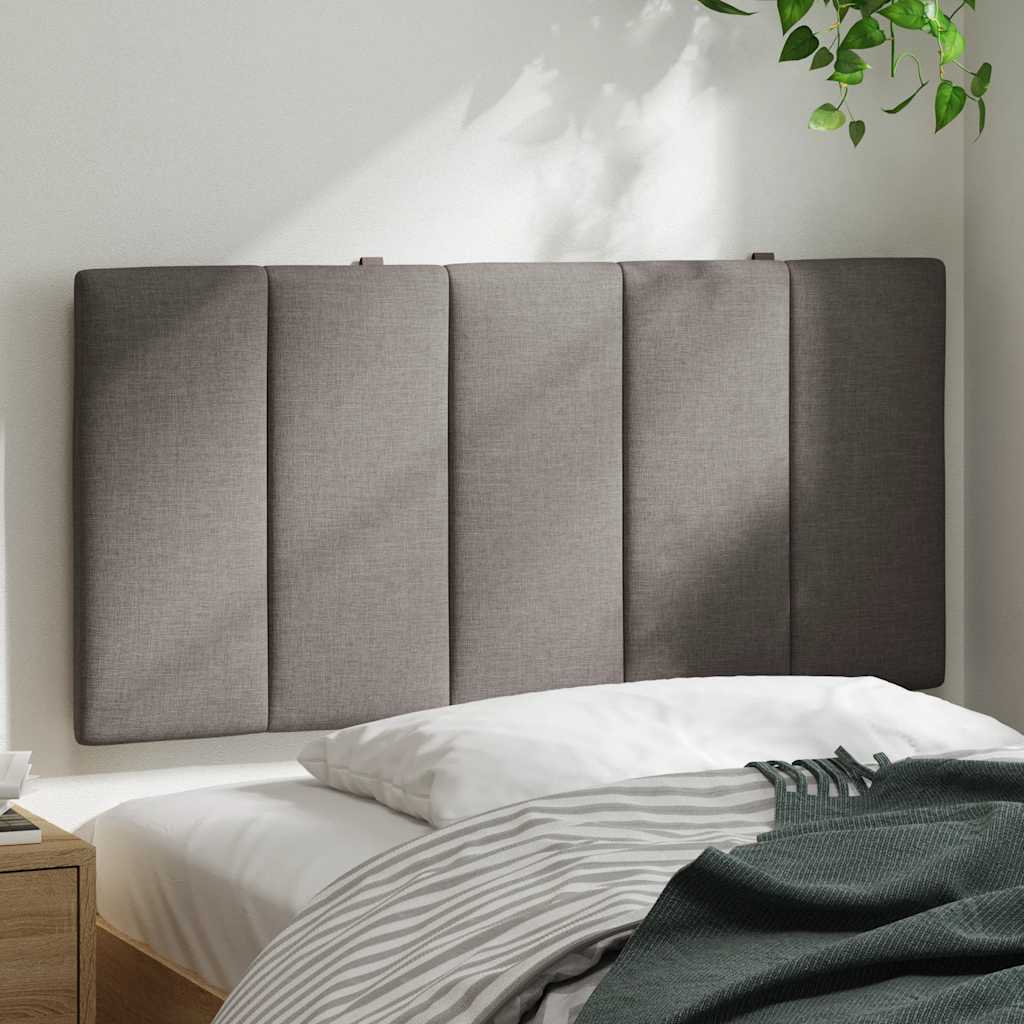 Kopfteil-Kissen "Hanko" Taupe 100 cm Stoff
