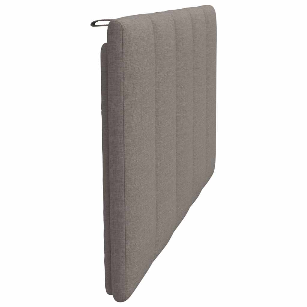 Kopfteil-Kissen "Hanko" Taupe 100 cm Stoff