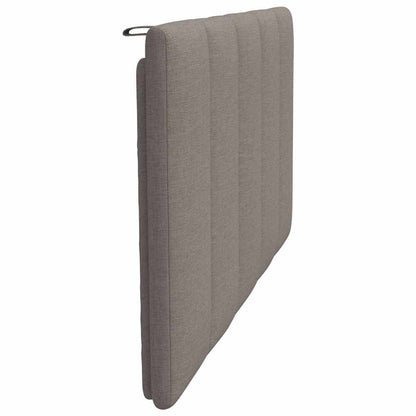 Kopfteil-Kissen "Hanko" Taupe 100 cm Stoff