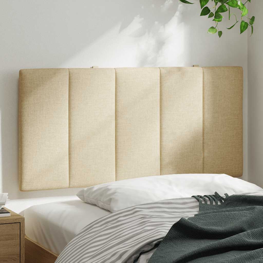 Kopfteil-Kissen "Hanko" Creme 100 cm Stoff
