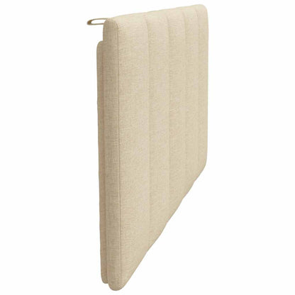 Kopfteil-Kissen "Hanko" Creme 100 cm Stoff