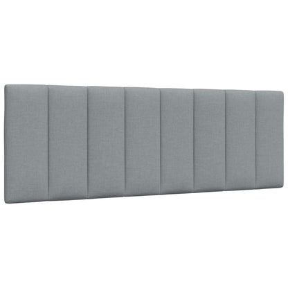 Kopfteil-Kissen "Hanko" Hellgrau 120 cm Stoff