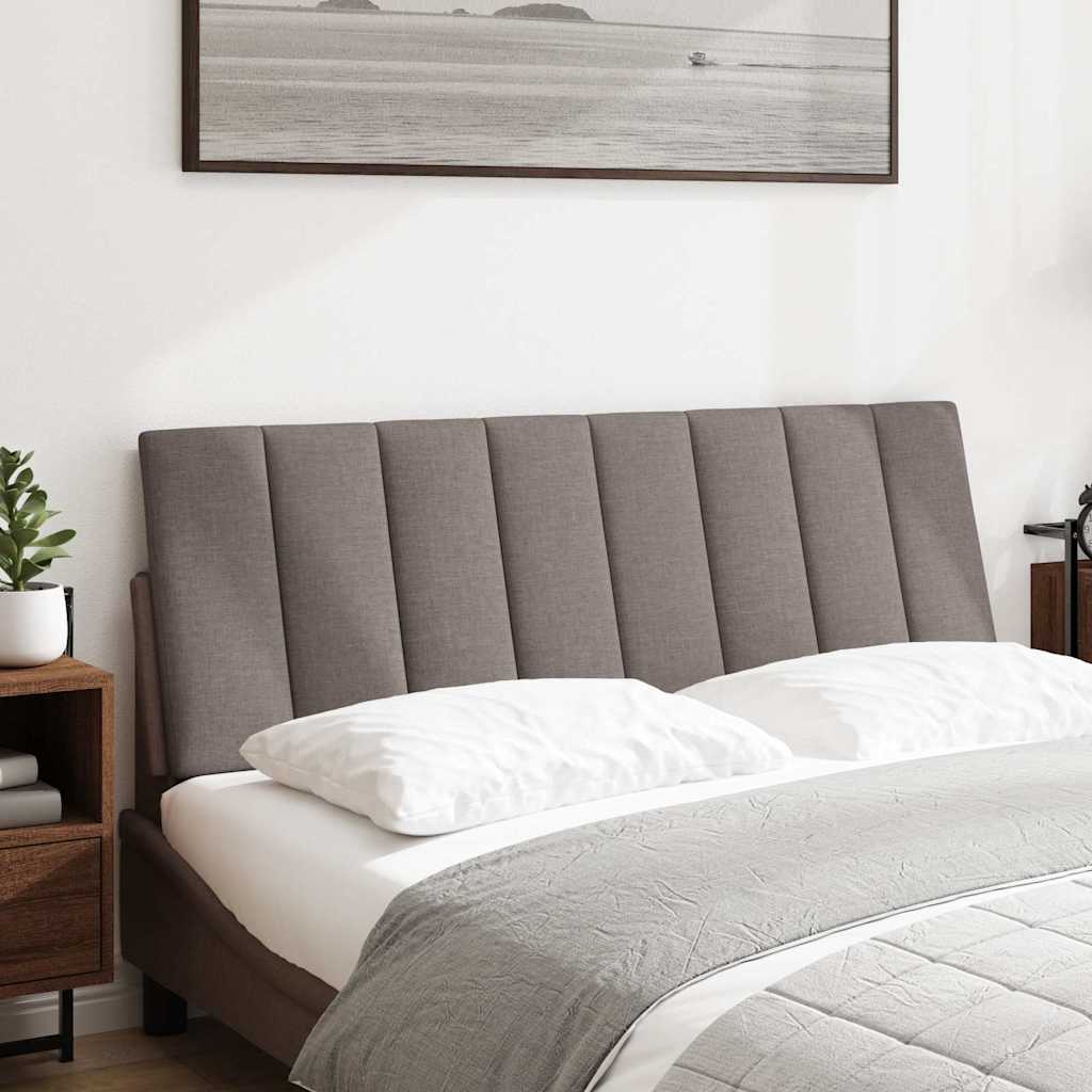 Kopfteil-Kissen "Hanko" Taupe 120 cm Stoff