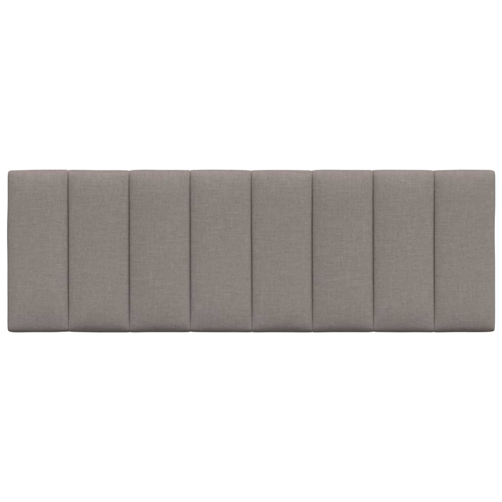 Kopfteil-Kissen "Hanko" Taupe 120 cm Stoff