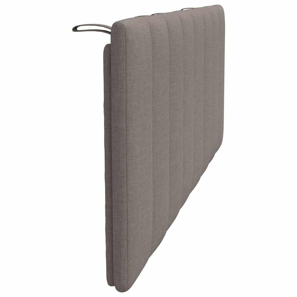 Kopfteil-Kissen "Hanko" Taupe 120 cm Stoff