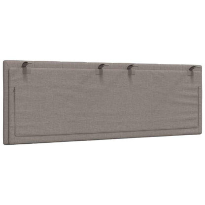Kopfteil-Kissen "Hanko" Taupe 120 cm Stoff