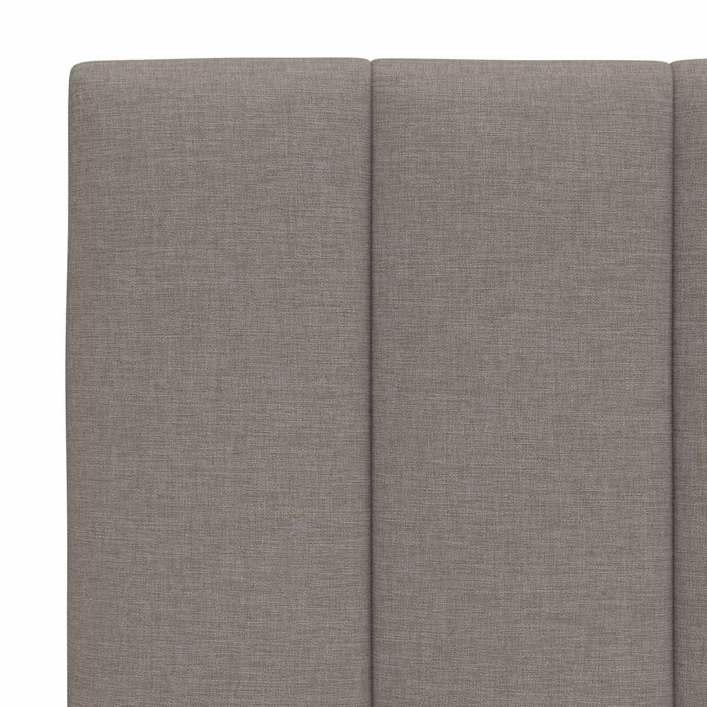 Kopfteil-Kissen "Hanko" Taupe 120 cm Stoff