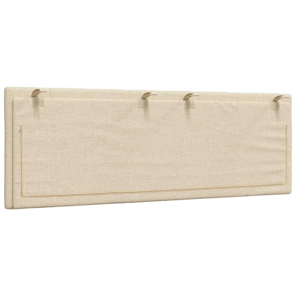 Kopfteil-Kissen "Hanko" Creme 120 cm Stoff