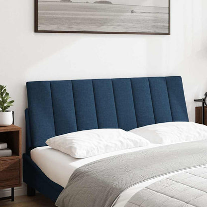 Kopfteil-Kissen "Hanko" Blau 120 cm Stoff