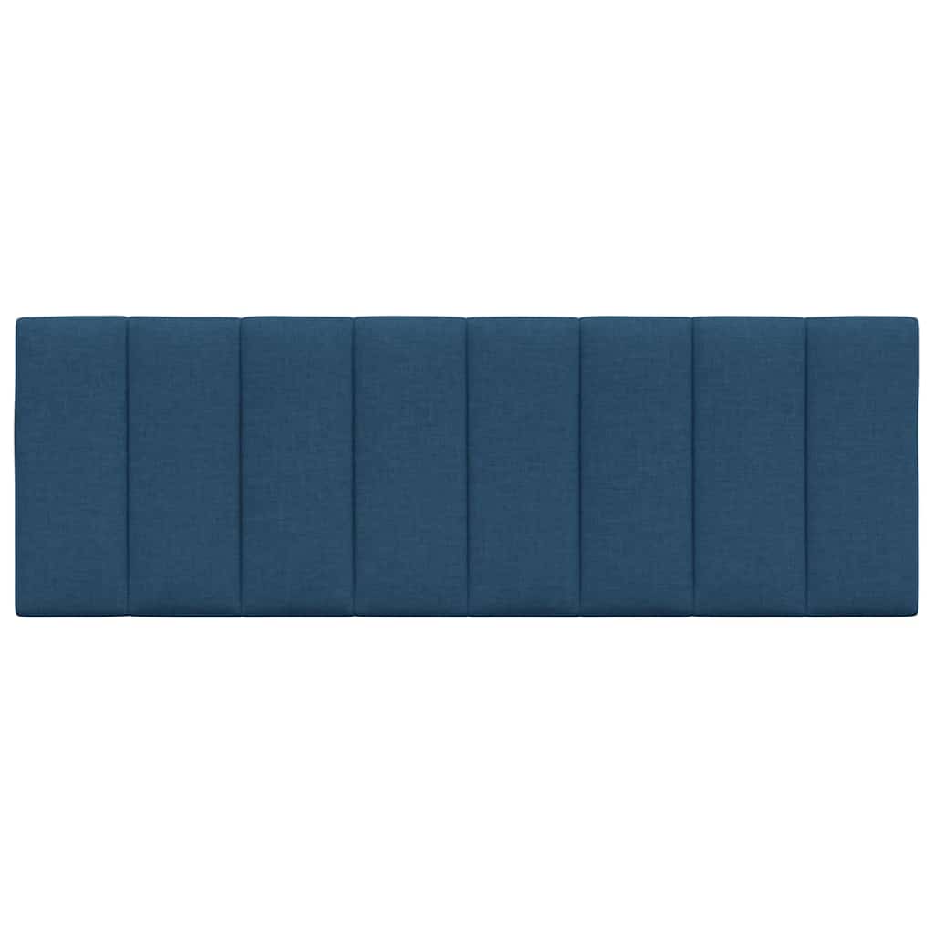 Kopfteil-Kissen "Hanko" Blau 120 cm Stoff