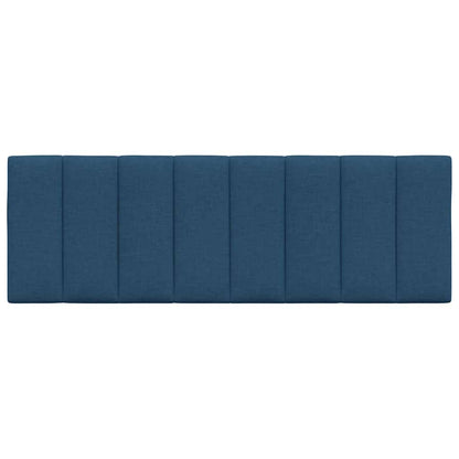 Kopfteil-Kissen "Hanko" Blau 120 cm Stoff