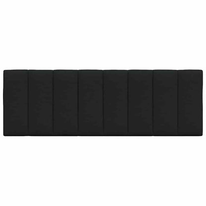 Kopfteil-Kissen "Hanko" Schwarz 140 cm Stoff