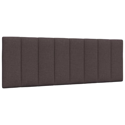 Kopfteil-Kissen "Hanko" Dunkelbraun 140 cm Stoff