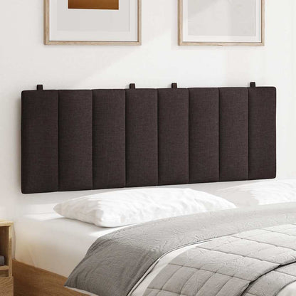 Kopfteil-Kissen "Hanko" Dunkelbraun 140 cm Stoff